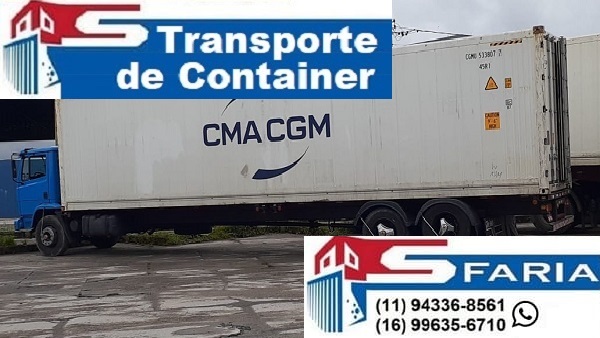 Transporte de containers Guarujá